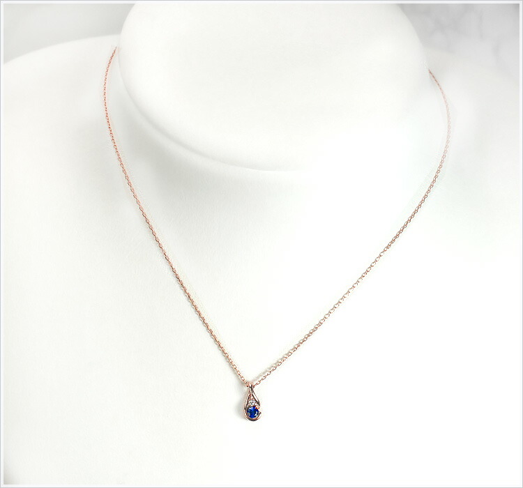 楽天市場】K18PGサファイアペンダントトップ【Luna】(K18ピンク