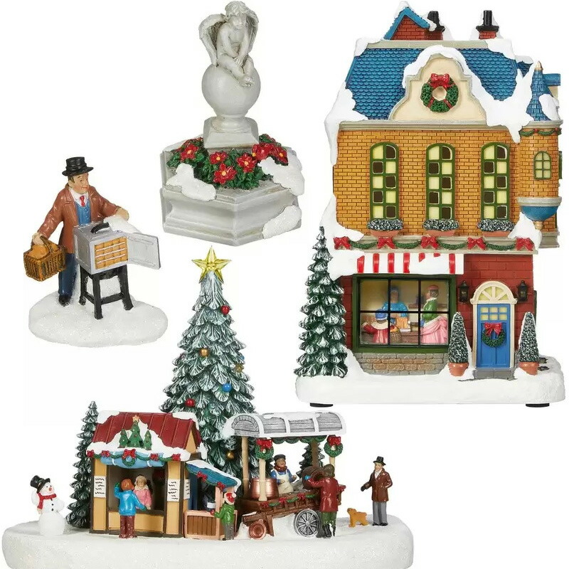 楽天市場】クリスマス ビレッジ 30ピースセット 1601397 ソング