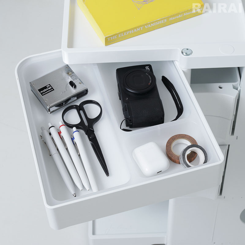 楽天市場】ボビーワゴン 3段 5トレイ ホワイト ブラック ビーライン B