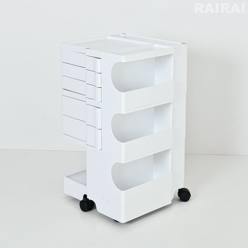 楽天市場】ボビーワゴン 3段 5トレイ ホワイト ブラック ビーライン B