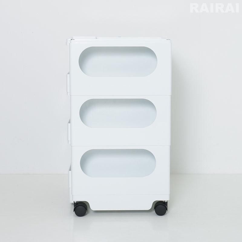 楽天市場】ボビーワゴン 3段 5トレイ ホワイト ブラック ビーライン B