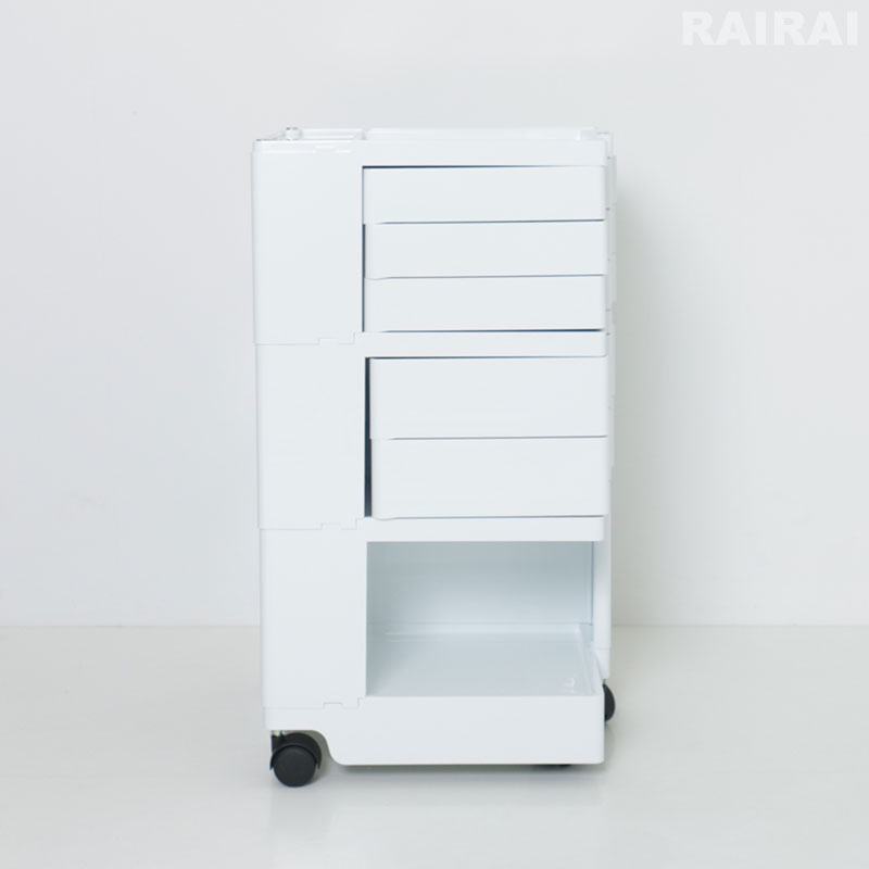 楽天市場】ボビーワゴン 3段 5トレイ ホワイト ブラック ビーライン B