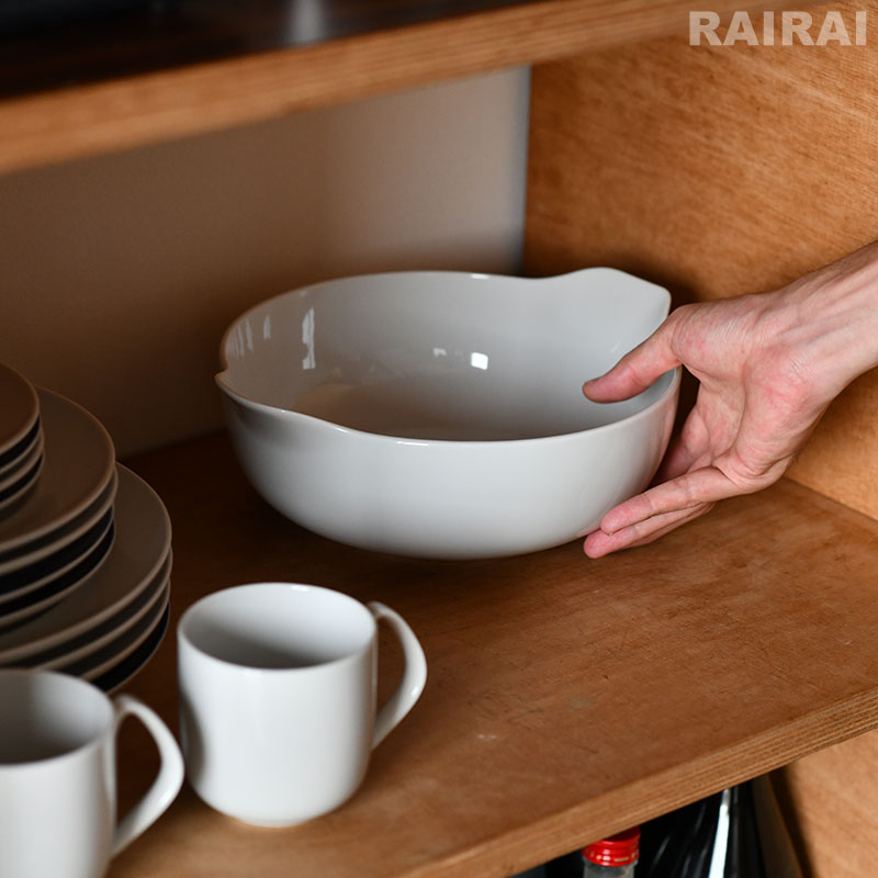 楽天市場】ジョージジェンセン サービングボウル Lサイズ ホワイト 白