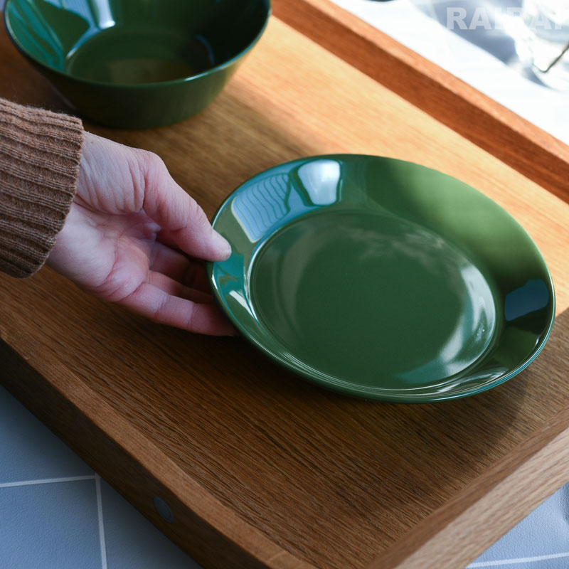 楽天市場】イッタラ プレート 17cm ハンター グリーン ティーマ