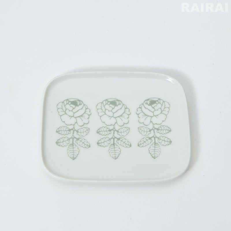 楽天市場】マリメッコ プレート 15×12cm 角皿 ヴィヒキルース ホワイト