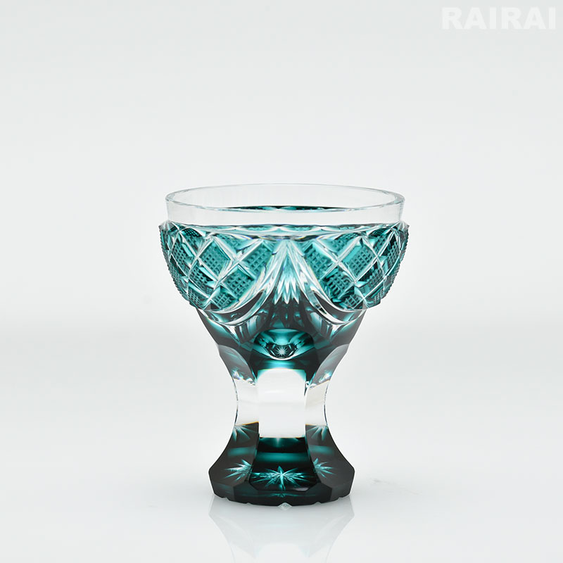 楽天市場】薩摩切子 創作 馬上杯 緑 島津薩摩切子 薩摩ガラス工芸