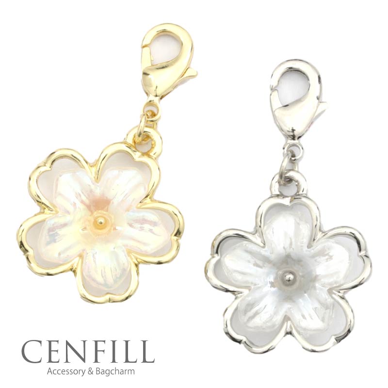 楽天市場】チャーム サクラ 桜 花 バックチャーム バッグ ゴールド