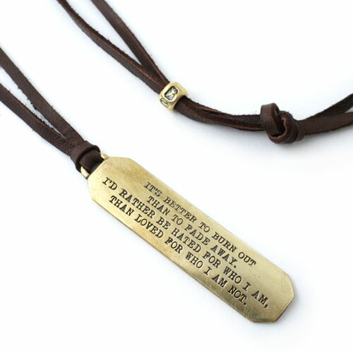 楽天市場】カートコバーン Vantique KURT COBAIN LYRIC NECKLACE : C-G