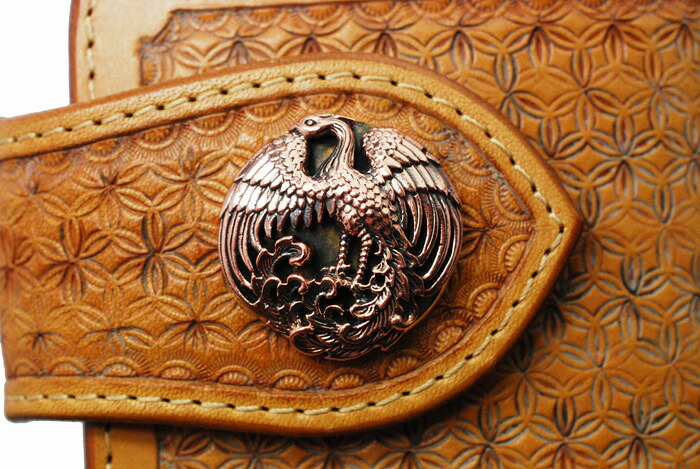 楽天市場】コンチョ 和柄 和風ボタン 鳳凰コンチョ カッパー（銅