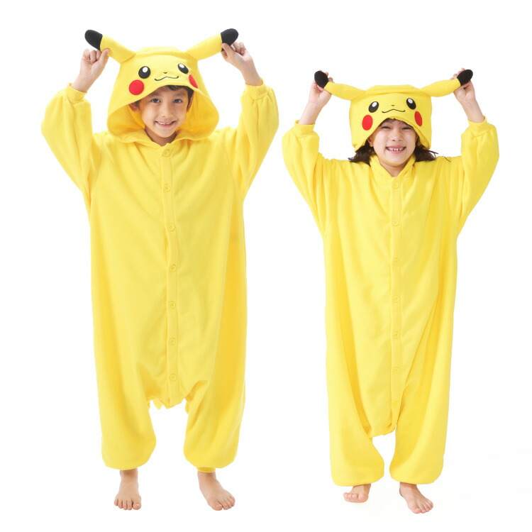 楽天市場】着ぐるみ ピカチュウ コスプレ 子供 ポケモン パジャマ