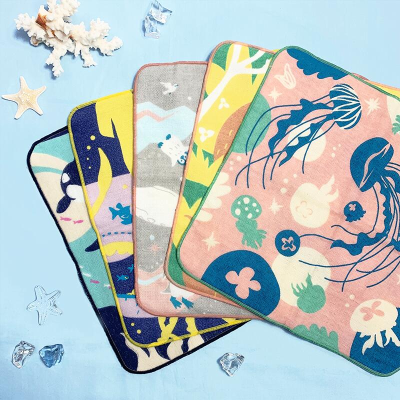 楽天市場】【 日本製 】 ガーゼ タオル ハンカチ sea of wonder