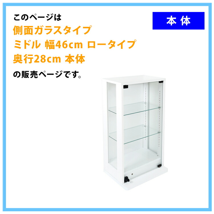 楽天市場】地球家具 コレクションラック 側面ガラス DIO ディオ ミドル