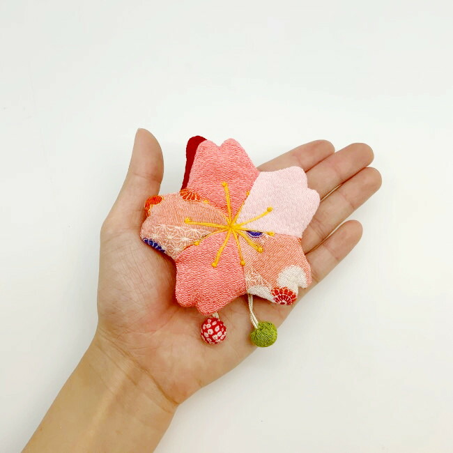 楽天市場】ちりめん細工 キット ちりめん パーツ 花 [季節のお花 桜A