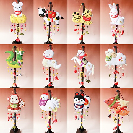 楽天市場】つるし飾り 干支 置物 [干支 丑 吊るし飾り 変わり下げ飾り