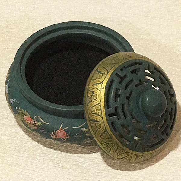 楽天市場】香炉 双竜 蓋付 中国製 : 中華の扉
