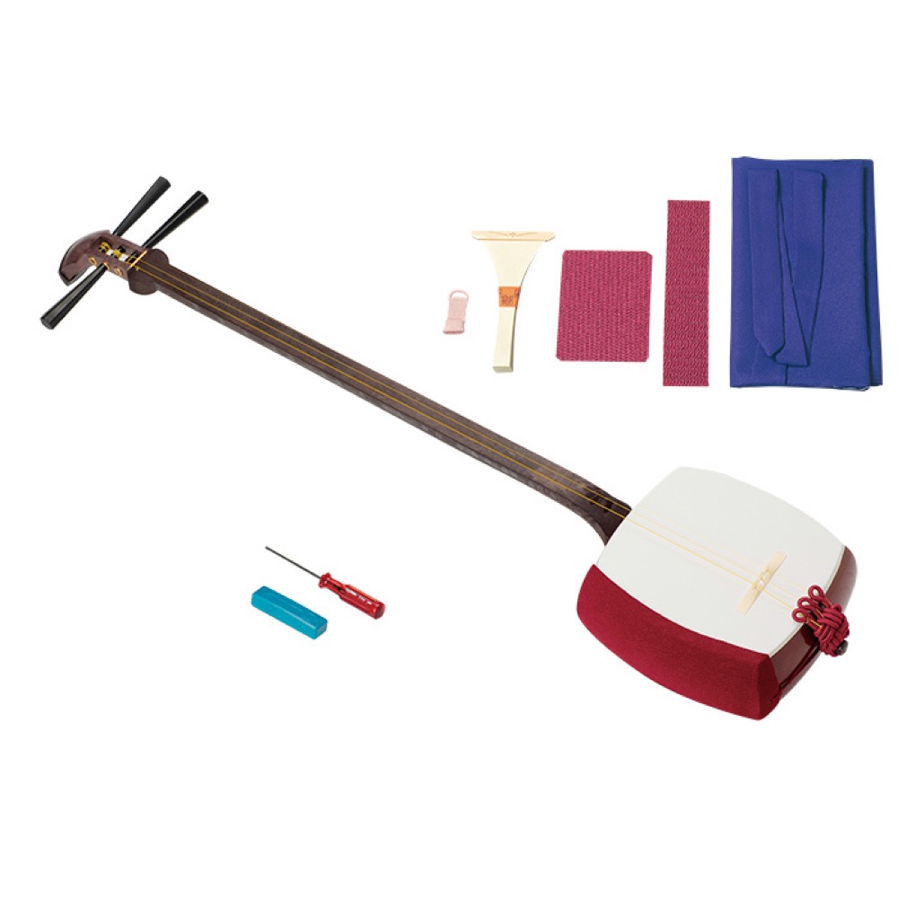 学校用三味線⭐︎教材用簡易型⭐︎破れなし⭐︎スズキ⭐︎撥なし