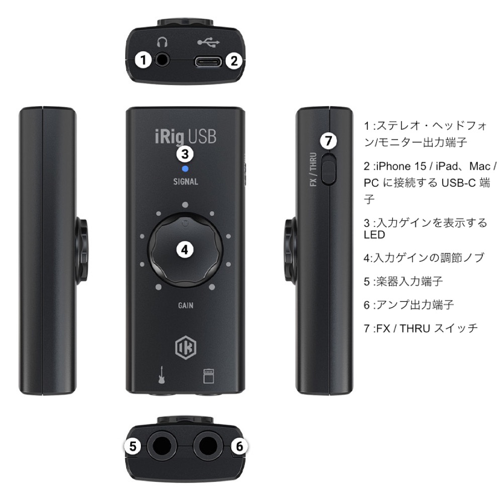 楽天市場】IK Multimedia アイケーマルチメディア iRig USB ギター