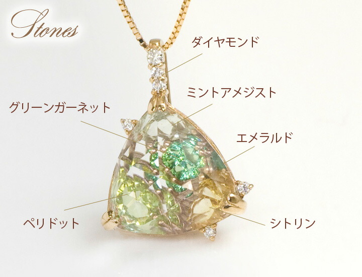 楽天市場】ペリドット シトリン エメラルド グリーンガーネット ミント