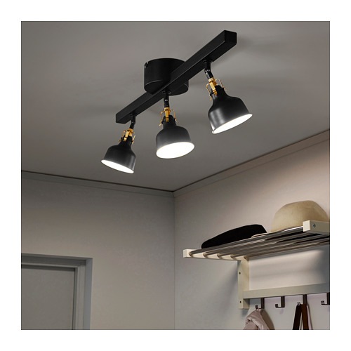 楽天市場】IKEA イケア シーリングトラック スポットライト3個