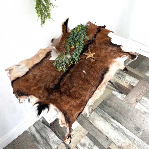 楽天市場】ゴートレザー goat 毛皮 マット 1点物 1枚革 山羊皮 ハラコ