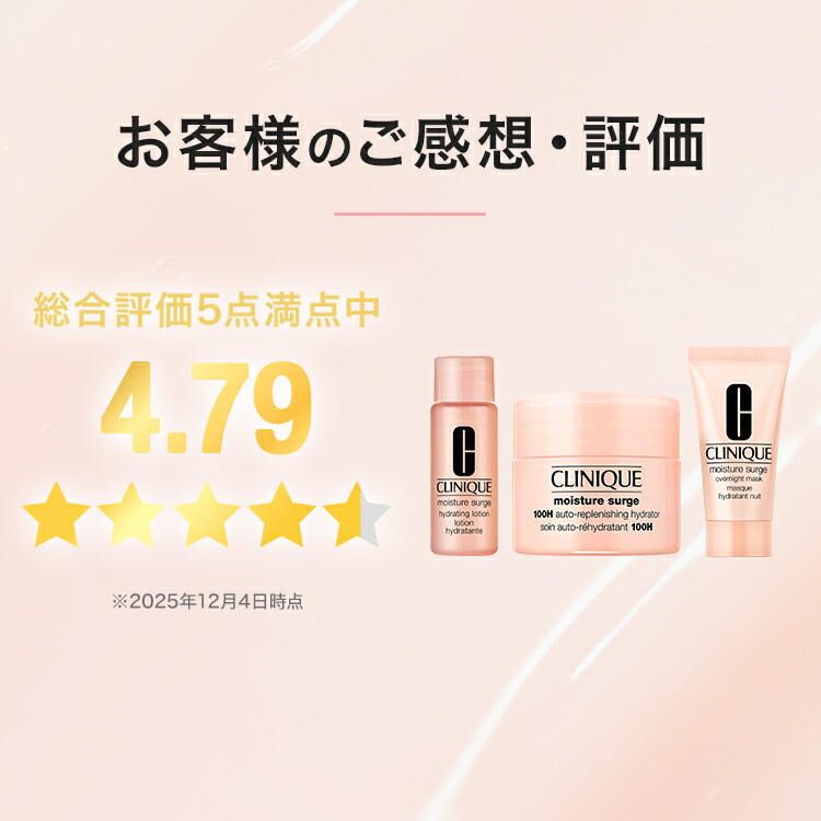楽天市場】クリニーク モイスチャー サージ スターター セット