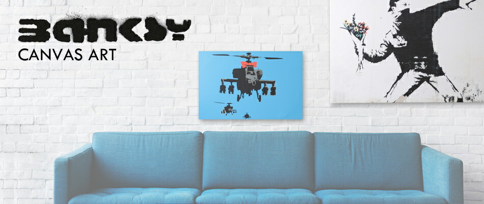 楽天市場】BANKSY CANVAS ART キャンバス アートファブリックパネル