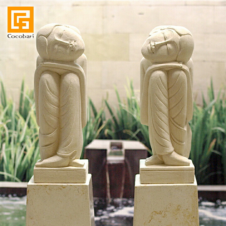 楽天市場】バリニーズ女性像ペア(高さ30cm) 【 石像 大きい ペア庭