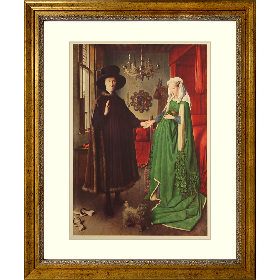 楽天市場】版画 ヤン・ファン・エイク「アルノルフィーニ夫妻像