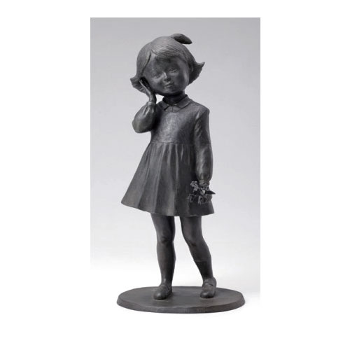 楽天市場】少女 ブロンズ像（彫刻｜アート・美術品・骨董品・民芸品