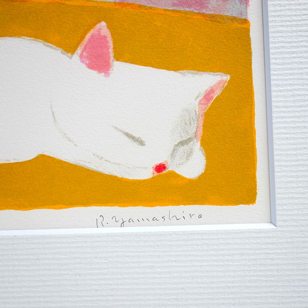 楽天市場】版画 山城隆一 「ねこのいる風景」 リトグラフ 額入り 直筆