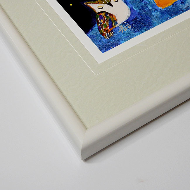 楽天市場】☆ 絵画 前田麻里 「オカリナを吹く少年」 ジグレー版画 額