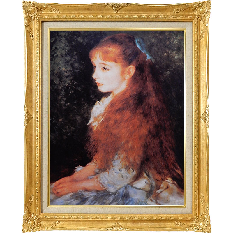 楽天市場】☆ 絵画 P10号 ルノワール 「少女イレーヌ」 複製画 額入り