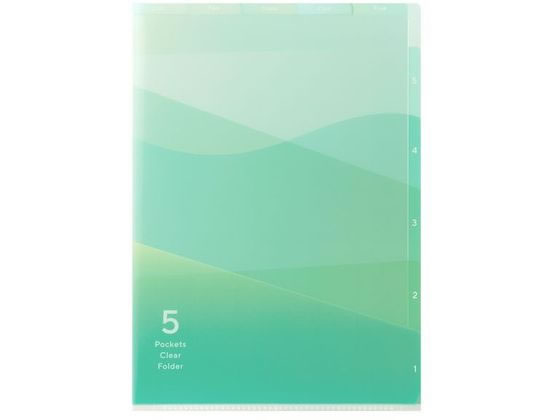 ボックス クリアファイル 5ポケットクリアホルダー」の人気商品一覧