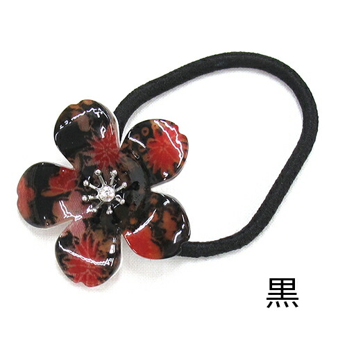 楽天市場】【送料無料】 ヘアゴム 桜クラウン 花 桜 大人っぽい 和柄