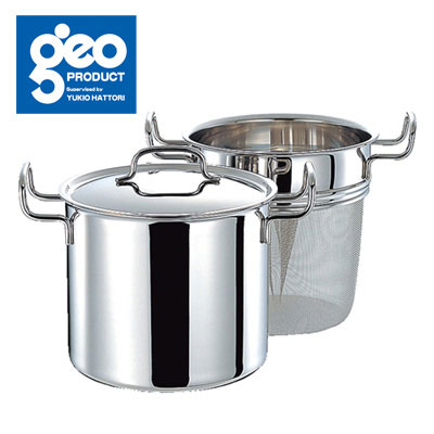 楽天市場】ジオプロダクト パスタポット 21cm メッシュ網付き 6.8L