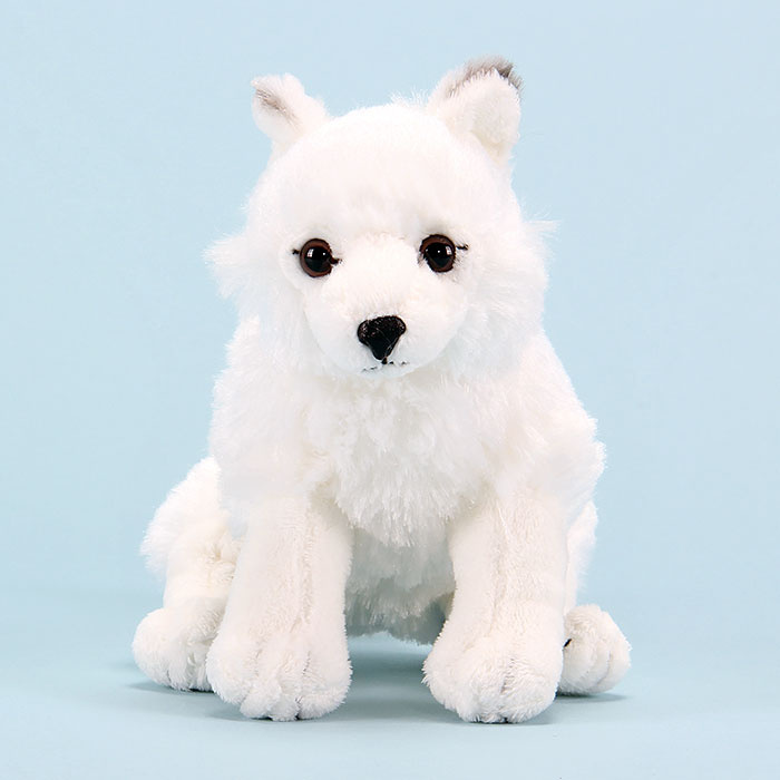 楽天市場】ホッキョクギツネ ぬいぐるみ おすわりシリーズ リアル 動物