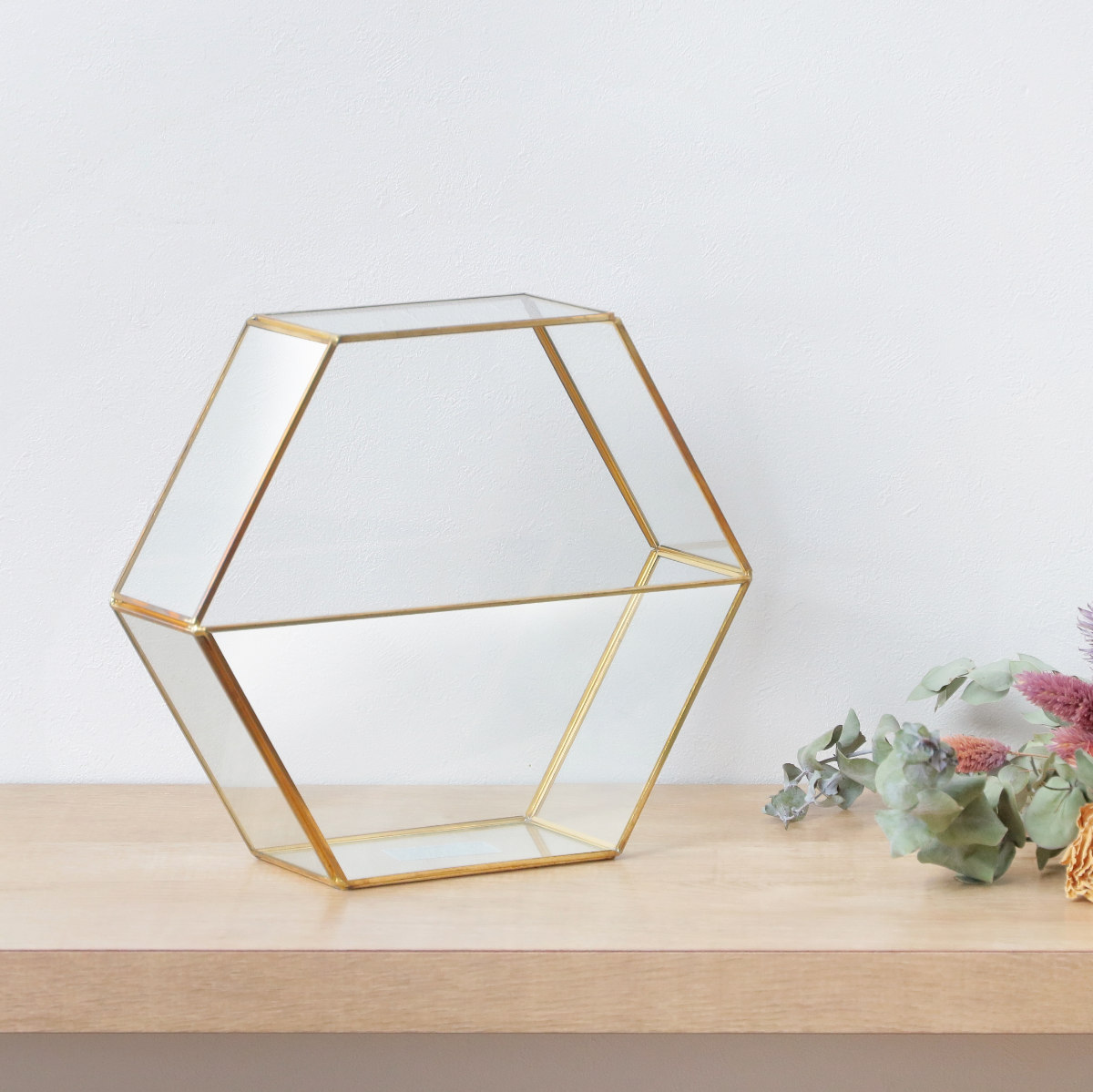 楽天市場】花瓶 フレームベース ヘキサゴン （ 花びん 花器 フラワー