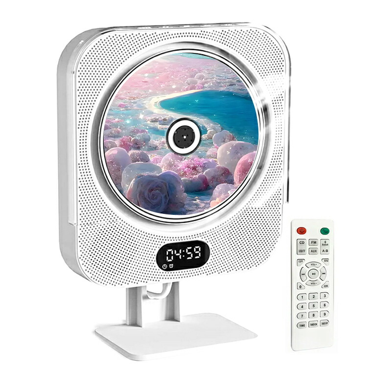 楽天市場】ランキング受賞！ CDプレーヤー 卓上 置き 壁掛け CD