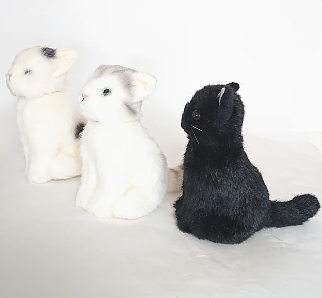 楽天市場】【日本製】 リアル ぬいぐるみS ねこ 座りタイプ 童心