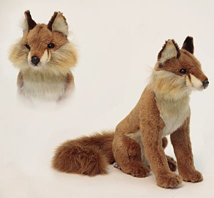 楽天市場】ハンサ【HANSA】ぬいぐるみ アカギツネ30cm 狐 赤