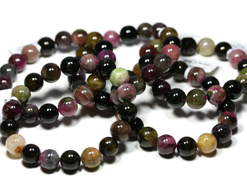 楽天市場】☆高品質☆【ブレスレット】トルマリン ミックスカラー (約