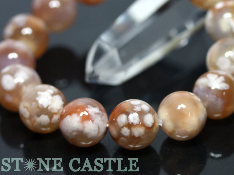 楽天市場】☆高品質☆【ブレスレット】桜瑪瑙 (2A) (約14.5～15mm