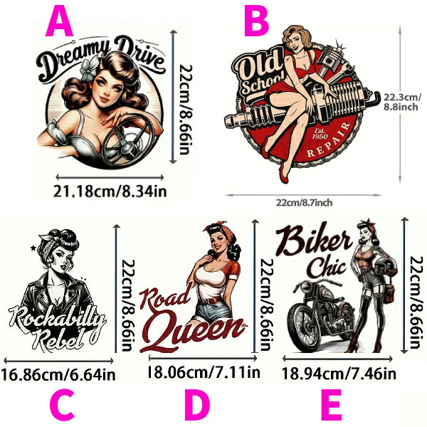 楽天市場】セクシーガール イラスト アイロン 接着 シート プリント