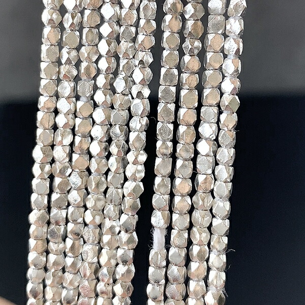 楽天市場】カレンシルバー（カットビーズ 大）大きさ 約2×2mm穴径 約