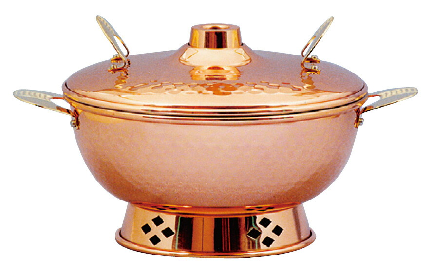 楽天市場】しゃぶしゃぶ鍋 22cm 銅 送料無料 COPPER100 新光金属