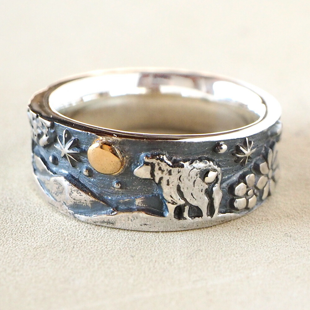 楽天市場】moge（モゲ） 手作りシルバーアクセサリー 月の絆 −羊