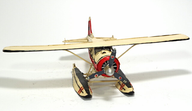 楽天市場】ブリキ おもちゃ シー プレイン 水上飛行機 翼長36cm ブリキ