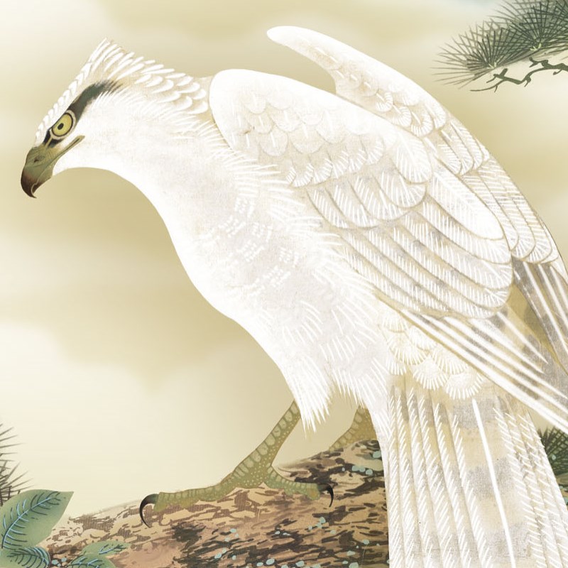 楽天市場】額絵 日本画 縁起画 【一富士二鷹三茄子】 長江桂舟 G4