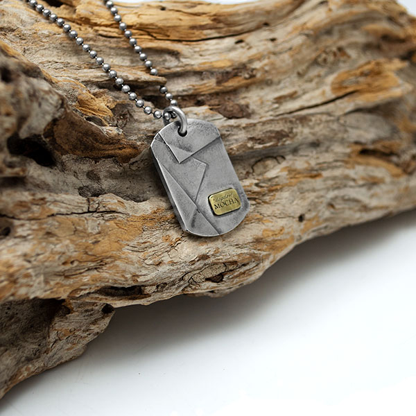 楽天市場】BRASS 真鍮 Silver925 ドッグタグ 認識票 ペンダント