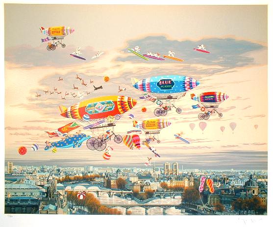 楽天市場】ヒロヤマガタ シルクスクリーン 1995 そよ風に乗って